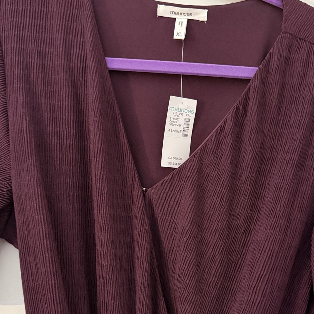 Elegant Dark Maroon Pant Romper - Picture 4 of 4